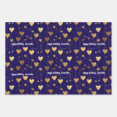 hearts birthday Valentine's Day anniversary  Inpakpapier Vel (Voorkant)