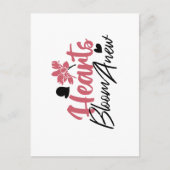 Hearts Bloom Anew - Inspirerend Bloemen Quote Briefkaart (Voorkant)