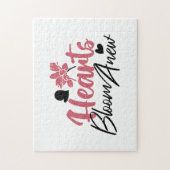Hearts Bloom Anew - Inspirerend Bloemen Quote Legpuzzel (Verticaal)