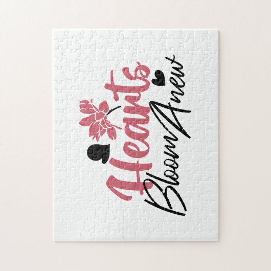 Hearts Bloom Anew - Inspirerend Bloemen Quote Legpuzzel (Verticaal)