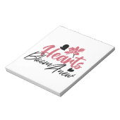 Hearts Bloom Anew - Inspirerend Bloemen Quote Notitieblok (Linkerzijde)