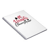 Hearts Bloom Anew - Inspirerend Bloemen Quote Notitieboek (Rechterzijde)