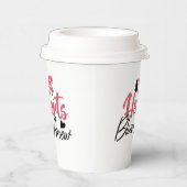 Hearts Bloom Anew - Inspirerend Bloemen Quote Papieren Bekers (Rechts)