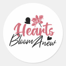 Hearts Bloom Anew - Inspirerend Bloemen Quote