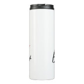 Hearts Bloom Anew - Inspirerend Bloemen Quote Thermosbeker (Achterkant)