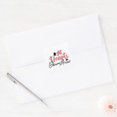 Hearts Bloom Anew - Inspirerend Bloemen Quote Vierkante Sticker (Envelop)