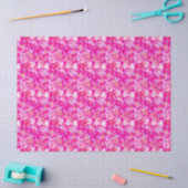 Hearts Bokeh Pattern Pink Tissuepapier (Craft)