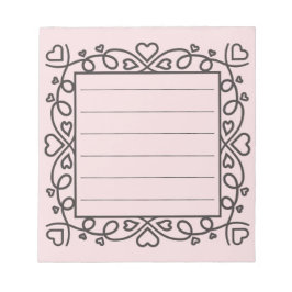 Hearts Border Notitieblok