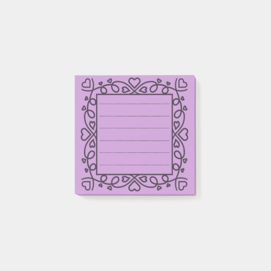 Hearts Border  Post-it® Notes (Voorkant)