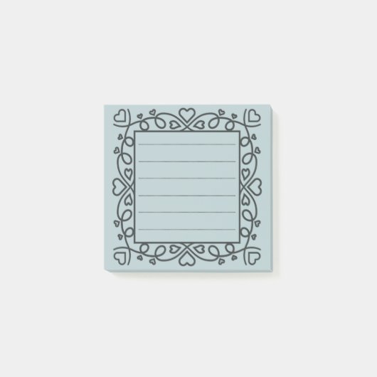 Hearts Border Post-it® Notes (Voorkant)
