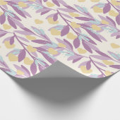Hearts Branches Valentijn Flowers Love Pattern Cadeaupapier (Hoek)