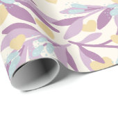 Hearts Branches Valentijn Flowers Love Pattern Cadeaupapier (Rol Hoek)