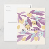 Hearts Branches Valentijnsdag Flowers Love Briefkaart (Voorkant / Achterkant)