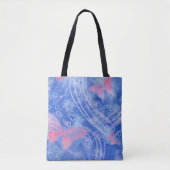 Hearts & Butterfly - All Over Print Tote Bag (Voorkant)