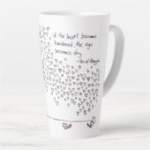Hearts By Cat latte mug Latte Mok (Rechterhoek)