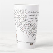 Hearts By Cat latte mug Latte Mok (Voorkant)