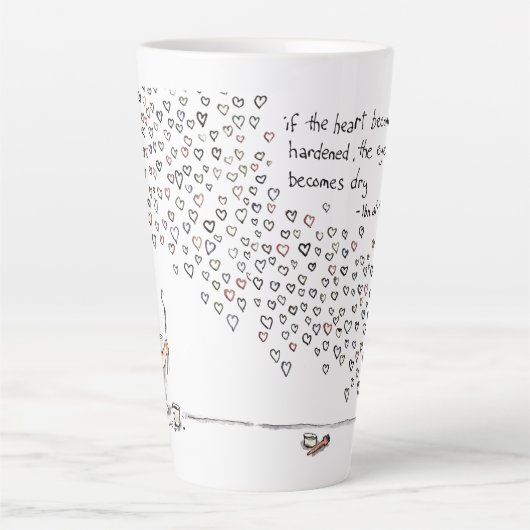 Hearts By Cat latte mug Mok (Voorkant)