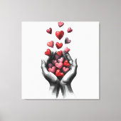 Hearts Canvas Afdruk (Voorkant)