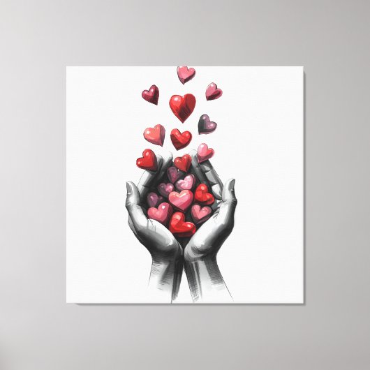 Hearts Canvas Afdruk (Voorkant)
