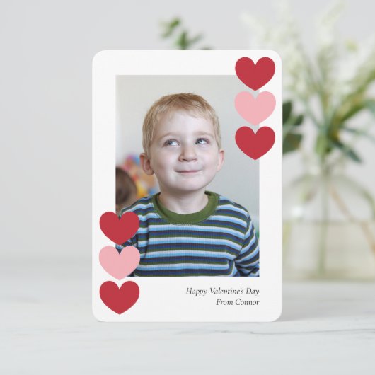 Hearts Classroom Foto Valentijnse Kaarten (Staand voorkant)