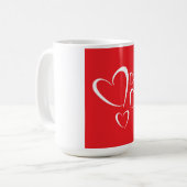 Hearts Coffee Mok (Voorkant links)
