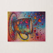 Hearts Coffee Mok Puzzel (Horizontaal)