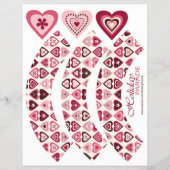 Hearts Confection Cupcake Wrapper Flyer (Voorkant)