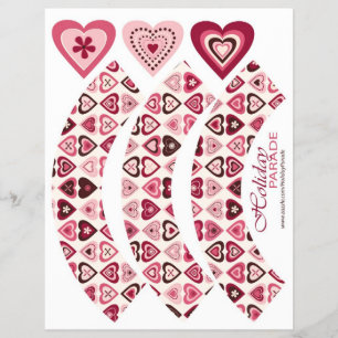 Hearts Confection Cupcake Wrapper Flyer