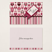Hearts Confection Gift Label Visitekaartje (Voorkant /achterkant)