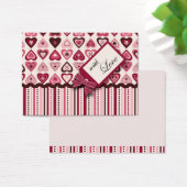 Hearts Confection Gift Label Visitekaartje (Bureau)