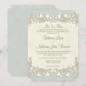 Hearts Country Sage Green Kaart (Voorkant / Achterkant)