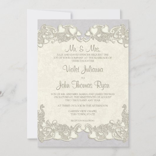  Hearts Country Violet Kaart (Voorkant)