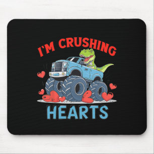 Hearts Crusher Monster Truck Verplettert Een Rode Muismat