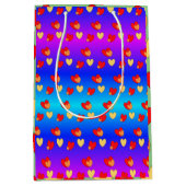 Hearts Cust. BG-kleurencadeau Medium Cadeauzakje (Voorkant)