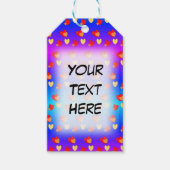 Hearts Cust. Labels voor BG-kleuren en tekstcadeau Cadeaulabel (Voorkant)