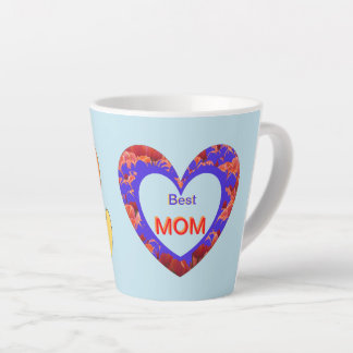 Hearts Cust. Tekst BESTE MOM Latte Mok