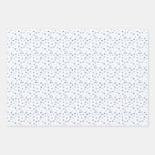 Hearts - Dark to Light Blue on White Inpakpapier Vel (Voorkant)