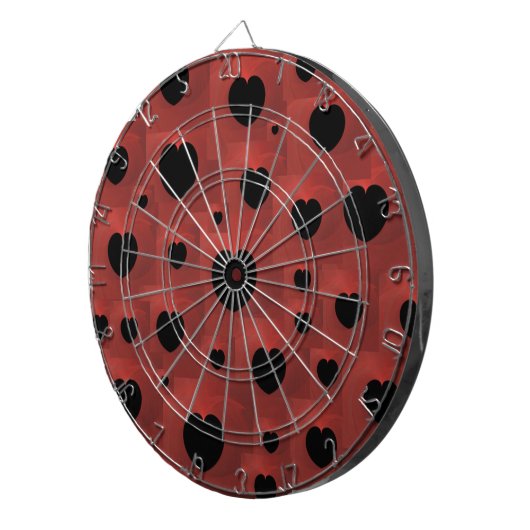 Hearts Dart Board Dartbord (Voorkant Rechts)