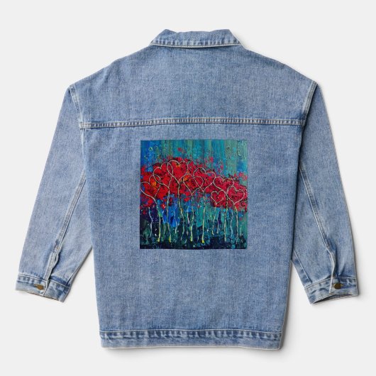 Hearts Denim Jeans Jacket (Achterkant)