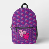 Hearts Design Bedrukte Rugzak (Voorkant)