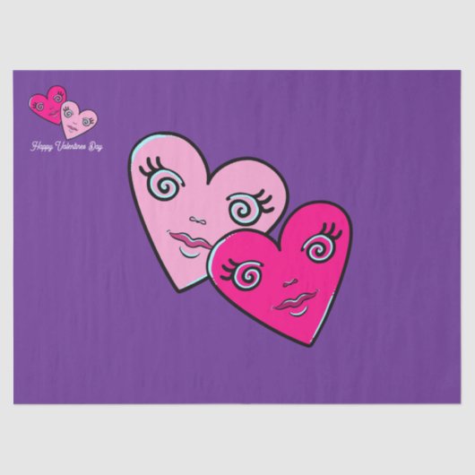 Hearts Design Tissuepapier (Voorkant)