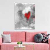 Heart's Desire 18 "x 24" modern abstract Canvas Afdruk (Insitu (Woonkamer))