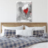 Heart's Desire 18 "x 24" modern abstract Canvas Afdruk (Insitu (Slaapkamer))