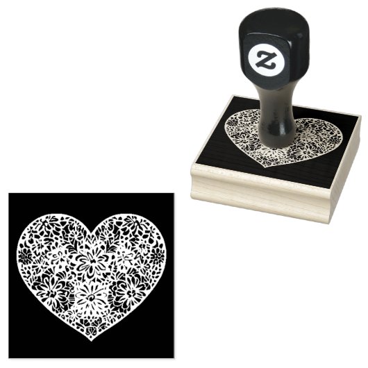 Heart's Desire 2,5" x 2,5" Rubber Stamp Rubberstempel (Gestempeld)