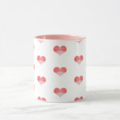 Hearts Desire Inspirational Words Art Heart Mok (Midden)