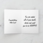 HEART'S DESIRES DOCHTER ALS U AFSTUDEREN KAART (Binnen)