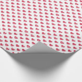 Hearts Doodles Pattern | Rode Valentijnsdag Cadeaupapier (Hoek)