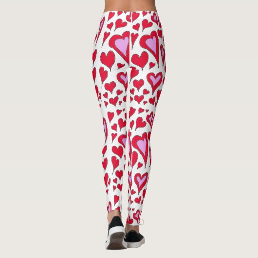 Hearts Drawing Leggings (Achterkant)