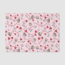 Hearts en Basset Hounds Patroonontwerp