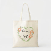 Hearts en bloesems Bloemenmeisje Canvas tas (Voorkant)